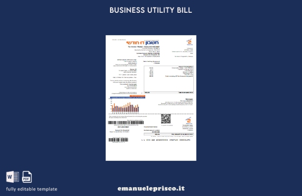 stile verificato Fattura dell'azienda di servizi pubblici della Electric Corpora